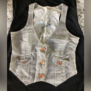 Guess, M, Plaid Vest